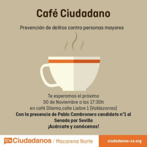 Café Ciudadano en Valdezorras con Pablo Cambronero