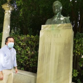 Ciudadanos lamenta “el mal estado de conservación” de la Glorieta de Dante en el Parque de María Luisa