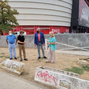 Ciudadanos denuncia el “abandono generalizado” del entorno del Estadio Sánchez-Pizjuán y reclama su “reurbanización”